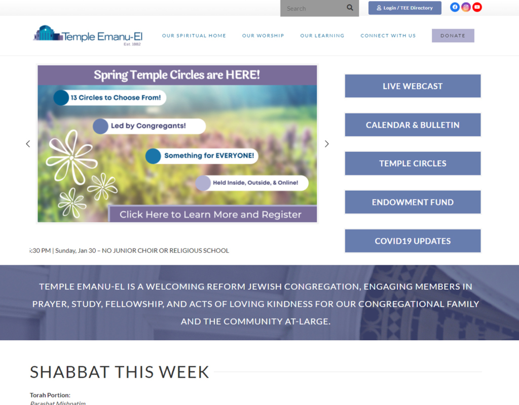 Jewish Synagogue Website